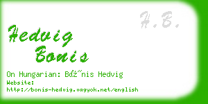 hedvig bonis business card
